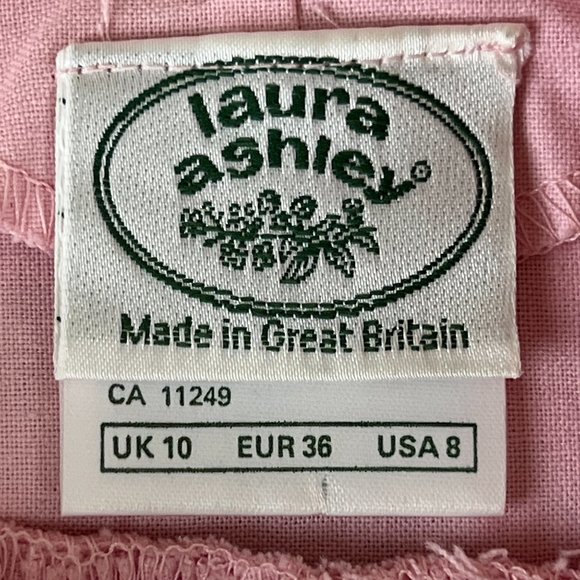 Laura Ashley Pink Bead Embellished Party Dress. Deep V-Neck, Low Back. Waist Bow - Picture 9 of 12